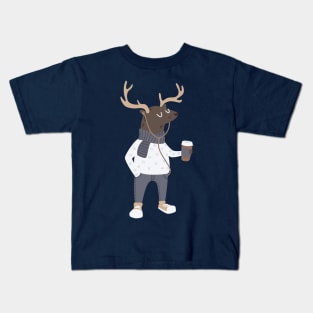 Hipster Deer Kids T-Shirt